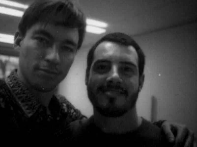 Archival portrait of Shawn Koppenhoefer with Maestro Fabián Salas