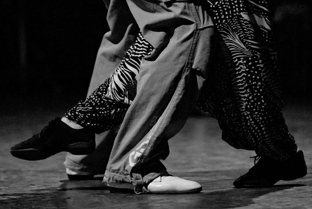 Tango dancers’ feet photographed by Shawn